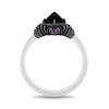 Thumbnail Image 3 of Disney Treasures Hocus Pocus Onyx, Amethyst with 0.145 CT. T.W. Black and White Diamond Ring in Sterling Silver