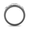 Thumbnail Image 3 of Disney Treasures Hocus Pocus 0.065 CT. T.W. Black and White Diamond Cat Ring in Sterling Silver and Black Rhodium
