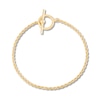 Thumbnail Image 1 of 2.1mm Rope Chain Toggle Bracelet in Hollow 10K Gold - 7.25”