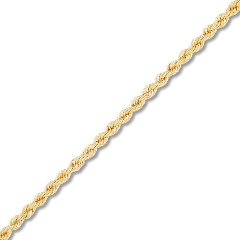 Main Image 5 of 2.1mm Rope Chain Toggle Bracelet in Hollow 10K Gold - 7.25”