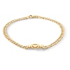 Thumbnail Image 1 of "MOM" Curb Chain Bracelet in Hollow 10K Gold - 7.25"