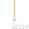 Thumbnail Image 2 of "MOM" Curb Chain Bracelet in Hollow 10K Gold - 7.25"