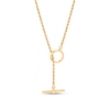 Thumbnail Image 2 of 2.1mm Rope Chain Toggle Necklace in Hollow 10K Gold