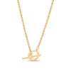 Thumbnail Image 3 of 2.1mm Rope Chain Toggle Necklace in Hollow 10K Gold
