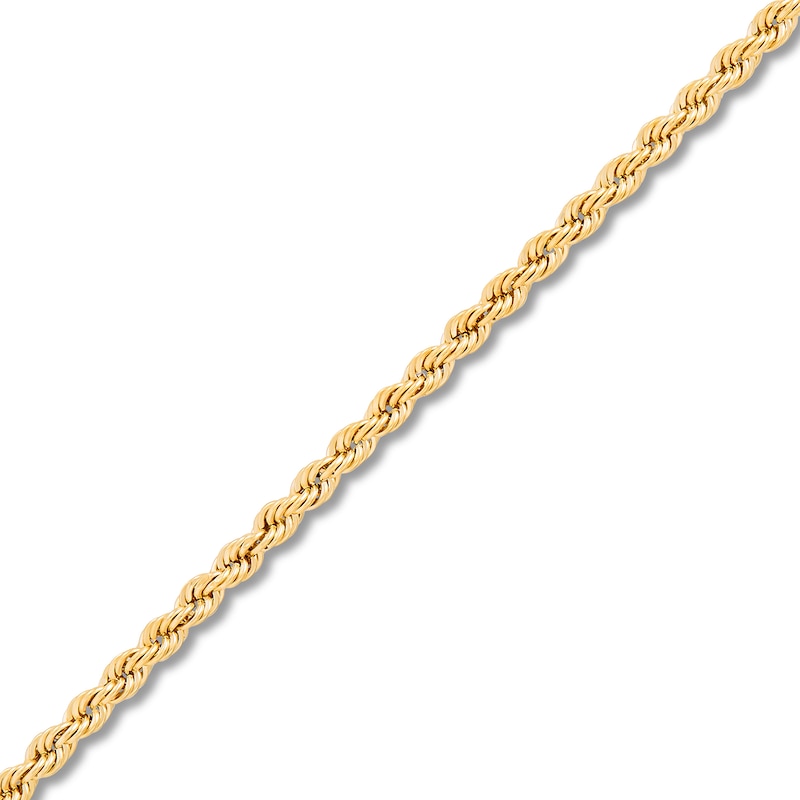 Main Image 7 of 2.1mm Rope Chain Toggle Necklace in Hollow 10K Gold