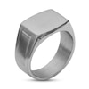 Thumbnail Image 2 of Cushion-Shaped Signet Ring in Stainless Steel