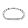 Thumbnail Image 1 of 0.95 CT. T.W. Certified Lab-Grown Diamond ID Bracelet in Sterling Silver (F/SI2) - 8”