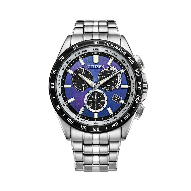 Men’s Citizen Eco-Drive® Limited Edition PCAT Sport Chronograph Watch with Blue Dial (Model: CB5874-81L)