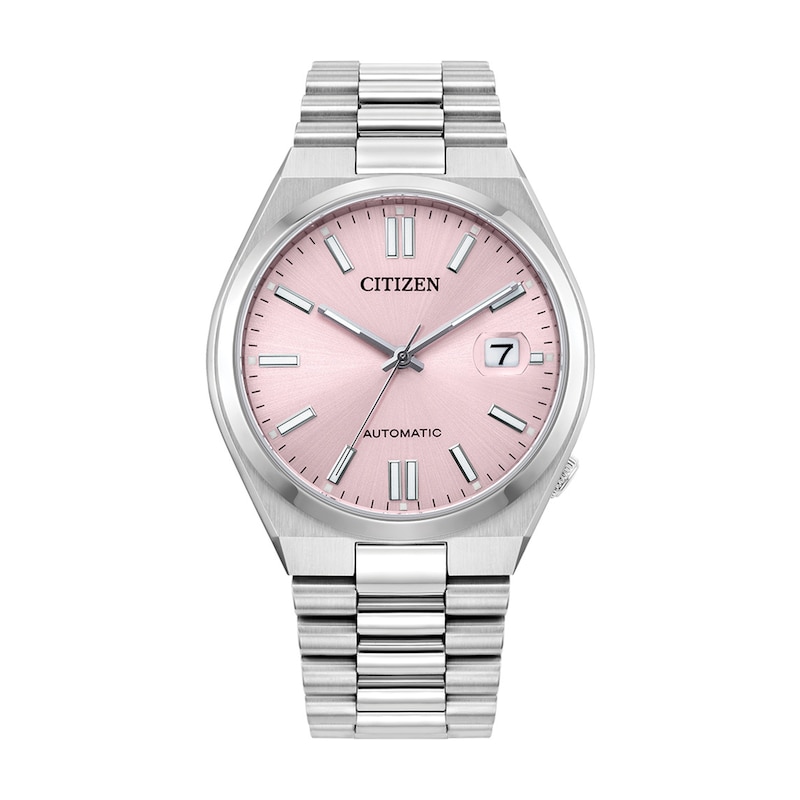 Main Image 1 of Unisex Citizen Tsuyosa Automatic Watch with Pink Dial (Model: NJ0200-50Z)