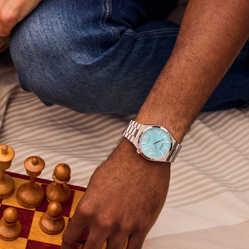 Unisex Citizen Tsuyosa Automatic Watch with Light Blue Dial (Model: NJ0200-50L)