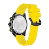 Thumbnail Image 2 of Men’s Citizen Eco-Drive® Brycen Black IP Yellow Silicone Strap Chronograph Watch with Black Dial (Model: AT2585-08E)