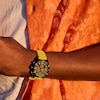 Thumbnail Image 4 of Men’s Citizen Eco-Drive® Brycen Black IP Yellow Silicone Strap Chronograph Watch with Black Dial (Model: AT2585-08E)