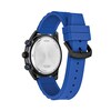 Thumbnail Image 2 of Men’s Citizen Eco-Drive® Brycen Black IP Blue Silicone Strap Chronograph Watch with Black Dial (Model: AT2586-05E)