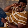 Thumbnail Image 5 of Men’s Citizen Eco-Drive® Calendrier Gold-Tone IP Leather Strap Chronograph Watch with Gold-Tone Dial (Model: BU0082-06P)