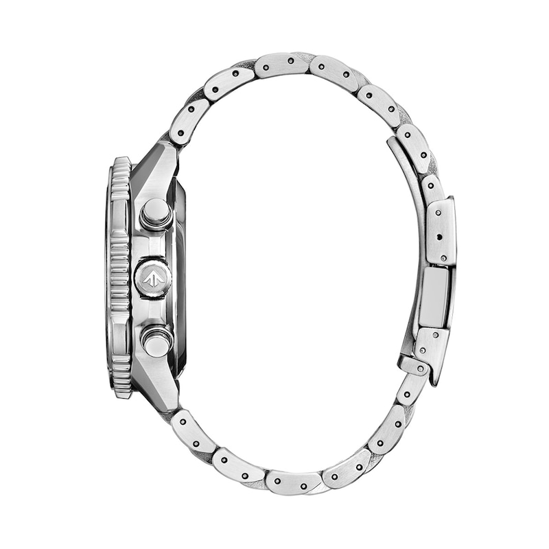 Main Image 2 of Men’s Citizen Eco-Drive® Promaster Air Navihawk Chronograph Watch with Textured Silver-Tone Dial (Model: CA4660-61A)