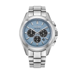 Men’s Citizen Eco-Drive® Sport Luxury Chronograph Watch with Light Blue Dial (Model: CA4680-55L)