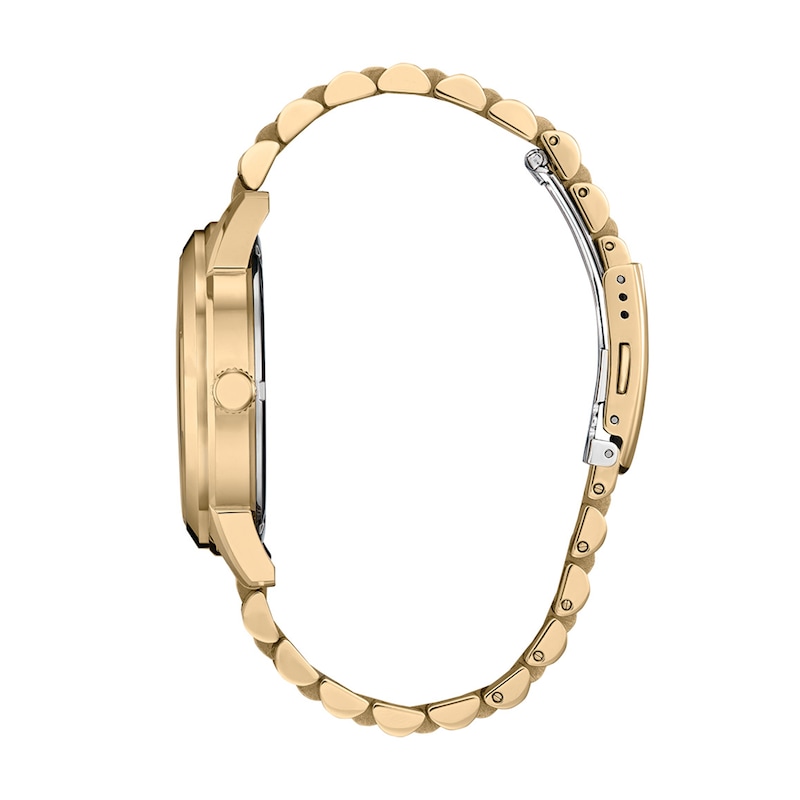 Main Image 3 of Men’s Citizen Eco-Drive® Rolan Gold-Tone IP Watch with Dark Grey Dial (Model: AW0152-58H)