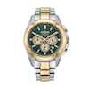 Thumbnail Image 1 of Men’s Citizen Eco-Drive® Sport Luxury Two-Tone IP Chronograph Watch with Green Dial (Model: CA4684-54X)