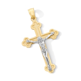 Crucifix Necklace Charm in Solid 10K Gold