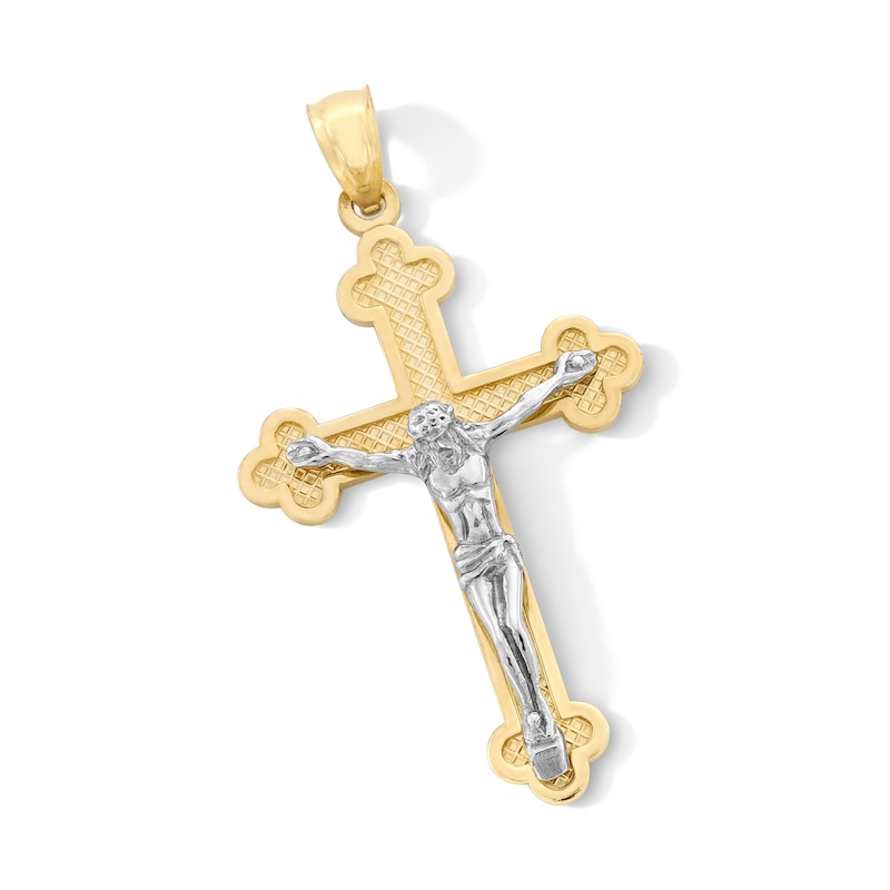 Main Image 1 of Crucifix Necklace Charm in Solid 10K Gold