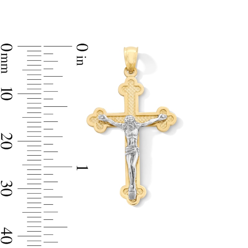 Main Image 2 of Crucifix Necklace Charm in Solid 10K Gold