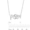 Thumbnail Image 2 of Unstoppable Love™ Diamond Accent Solitaire "MOM" Necklace in Sterling Silver