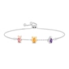 Thumbnail Image 1 of Disney Treasures Winnie the Pooh Multi-Gemstone Bolo Bracelet in Sterling Silver and 10K Two-Tone Gold - 9.5"