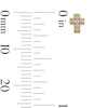 Thumbnail Image 3 of 0.04 CT. T.W. Diamond Vintage-Style Cross Stud Earrings in 10K Gold