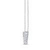 Thumbnail Image 3 of 0.95 CT. T.W. Certified Lab-Grown Diamond Seven Stone Chevron Necklace in 14K White Gold (F/SI2)