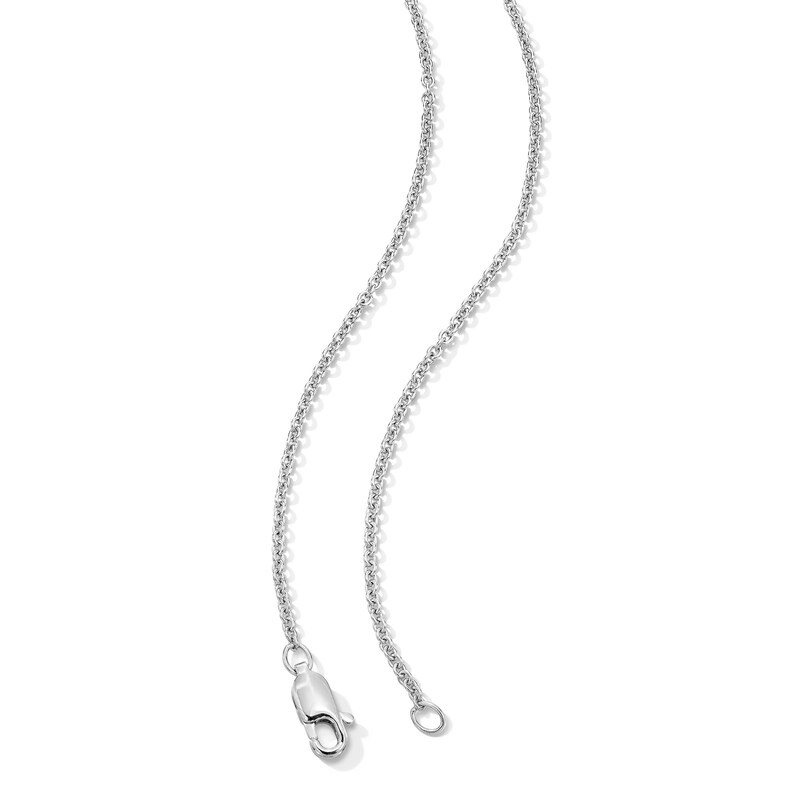 Main Image 2 of 7.0-7.5mm Freshwater Cultured Pearl and 0.115 CT. T.W. Certified Lab-Grown Diamond Pendant in Sterling Silver