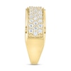 Thumbnail Image 2 of 1.50 CT. T.W. Certified Lab-Grown Diamond Triple Row Anniversary Band in 10K Gold (F/VS2)