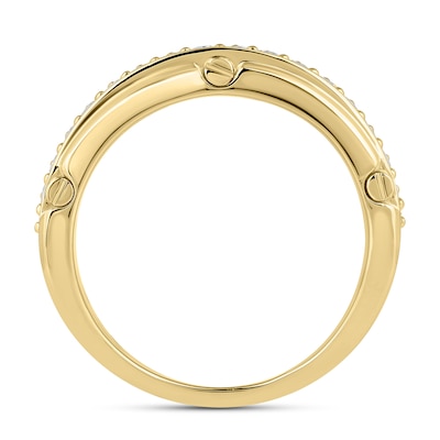 1.50 CT. T.W. Certified Lab-Created Diamond Triple Row Anniversary Band in 10K Gold (F/VS2
