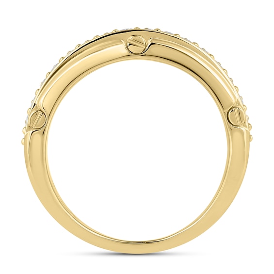 1.50 CT. T.W. Certified Lab-Created Diamond Triple Row Anniversary Band in 10K Gold (F/VS2