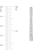 Thumbnail Image 4 of 2.00 CT. T.W. Certified Lab-Grown Diamond Inside-Out Oval Hoop Earrings in 10K White Gold (F/VS2)