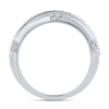 Thumbnail Image 3 of 1.50 CT. T.W. Certified Lab-Grown Diamond Triple Row Anniversary Band in 10K White Gold (F/VS2)