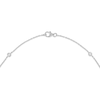 Thumbnail Image 2 of 0.50 CT. T.W. Certified Lab-Grown Diamond Bezel-Set Station Necklace in 10K White Gold (F/VS2)
