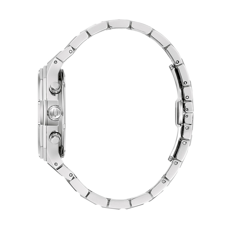 Main Image 2 of Men's Bulova Classic Prestige Chronograph Watch with Octagonal Grey Dial (Model: 96B459)