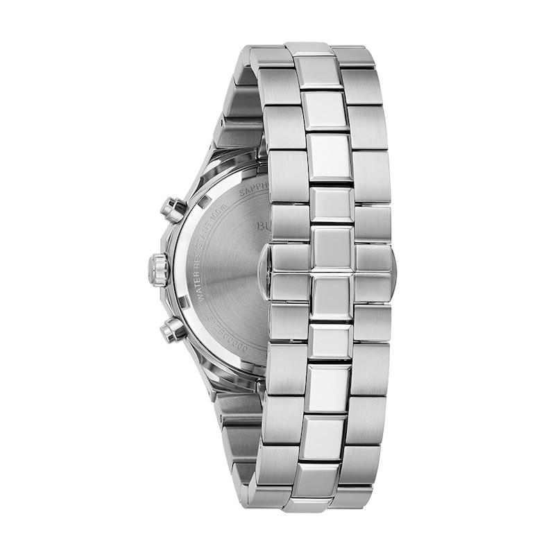 Main Image 3 of Men's Bulova Classic Prestige Chronograph Watch with Octagonal Grey Dial (Model: 96B459)