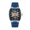 Thumbnail Image 1 of Men’s Bulova Maquina Blue Silicone Strap Automatic Watch with Tonneau Blue Skeleton Dial (Model: 98A318)