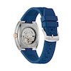 Thumbnail Image 3 of Men’s Bulova Maquina Blue Silicone Strap Automatic Watch with Tonneau Blue Skeleton Dial (Model: 98A318)