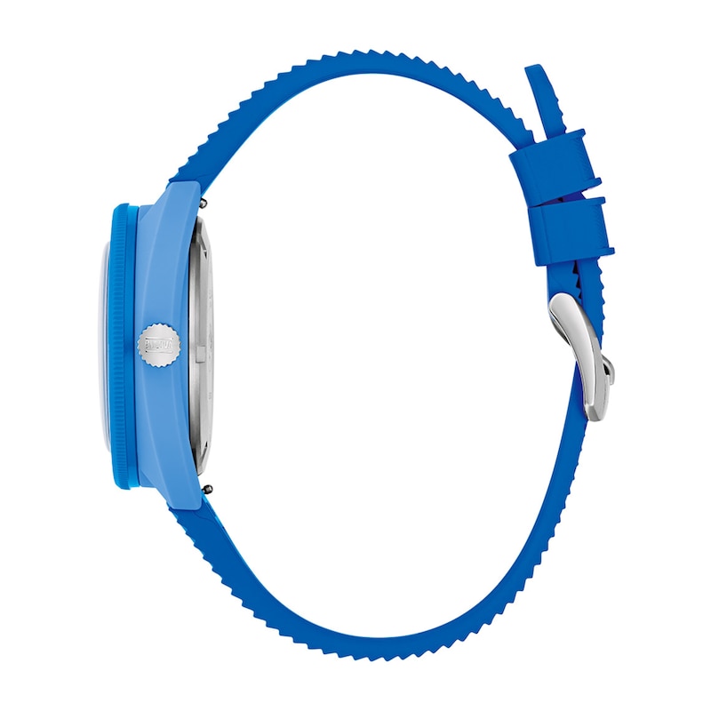 Main Image 2 of Men's Bulova Snorkel Blue Ceramic Rubber Strap Watch with Blue Dial (Model: 98B445)