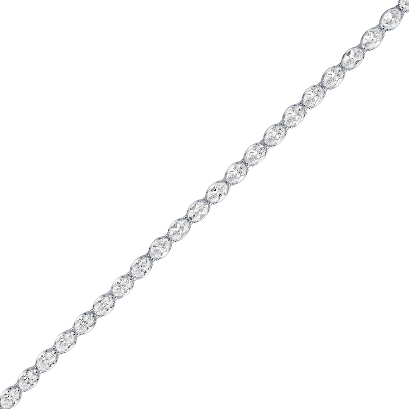 14.40 CT. T.W. Oval Certified Lab-Grown Diamond Tennis Bracelet in 10K Gold (F/VS2