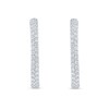 Thumbnail Image 1 of 3.00 CT. T.W. Certified Lab-Grown Diamond Inside-Out Hoop Earrings in 10K White Gold (F/VS2)
