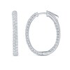 Thumbnail Image 3 of 3.00 CT. T.W. Certified Lab-Grown Diamond Inside-Out Hoop Earrings in 10K White Gold (F/VS2)