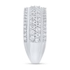 Thumbnail Image 2 of 2.00 CT. T.W. Certified Lab-Grown Diamond Multi-Row Anniversary Band in 10K White Gold (F/VS2)