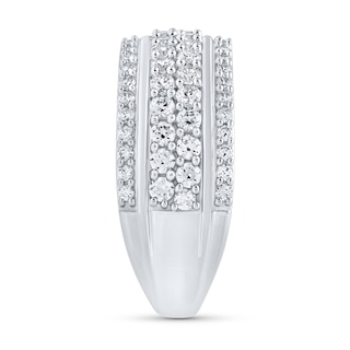 2.00 CT. T.W. Certified Lab-Created Diamond Multi-Row Anniversary Band in 10K Gold (F/VS2