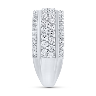 2.00 CT. T.W. Certified Lab-Created Diamond Multi-Row Anniversary Band in 10K Gold (F/VS2