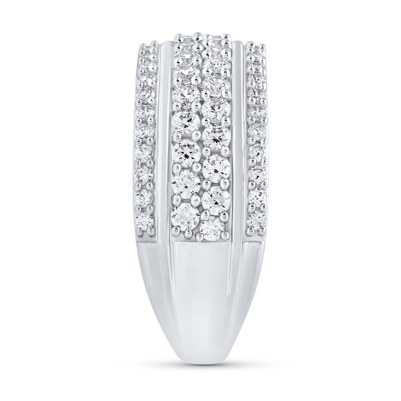 2.00 CT. T.W. Certified Lab-Created Diamond Multi-Row Anniversary Band in 10K Gold (F/VS2