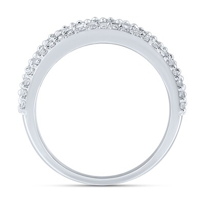 2.00 CT. T.W. Certified Lab-Created Diamond Multi-Row Anniversary Band in 10K Gold (F/VS2
