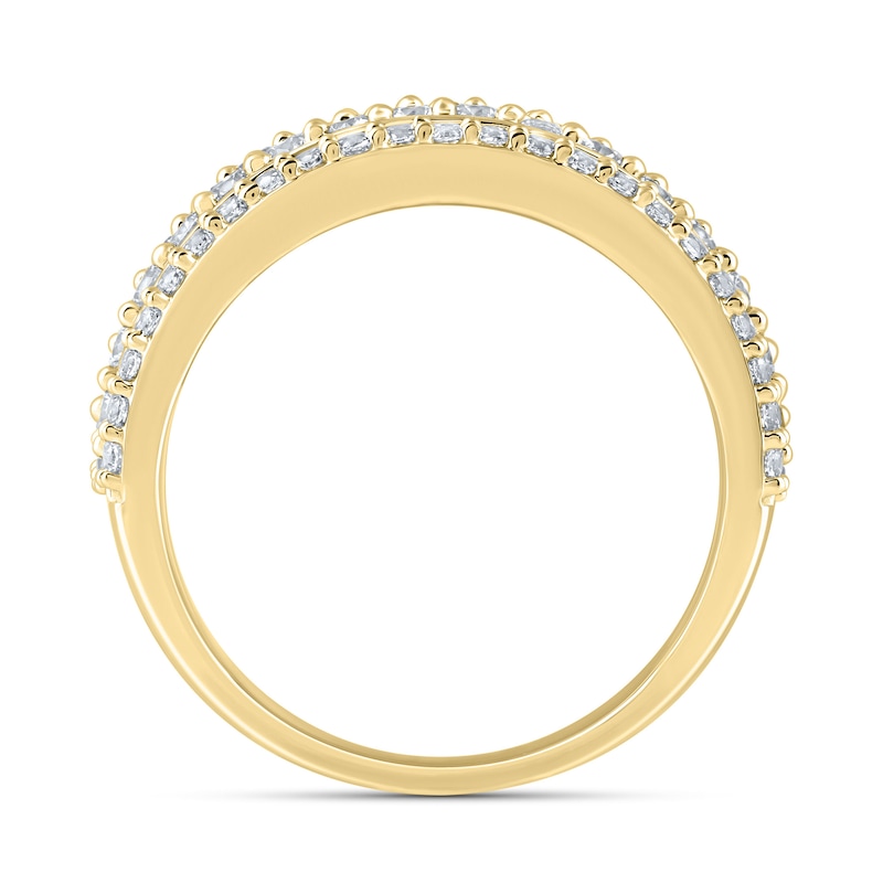 Main Image 3 of 2.00 CT. T.W. Certified Lab-Grown Diamond Multi-Row Anniversary Band in 10K Gold (F/VS2)